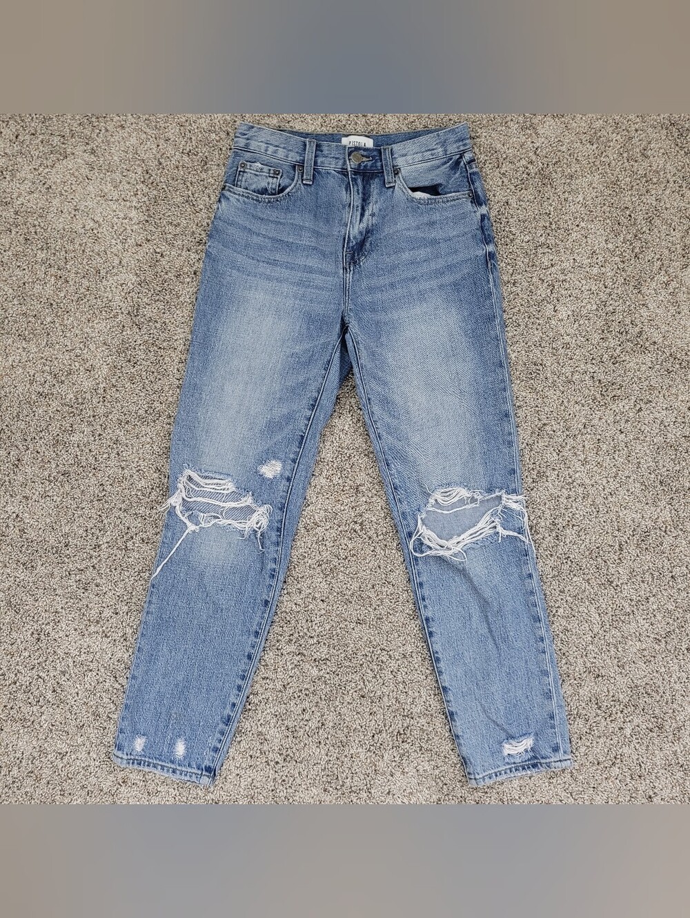 Pistola Presley High Rise Distressed Jeans Womens 24